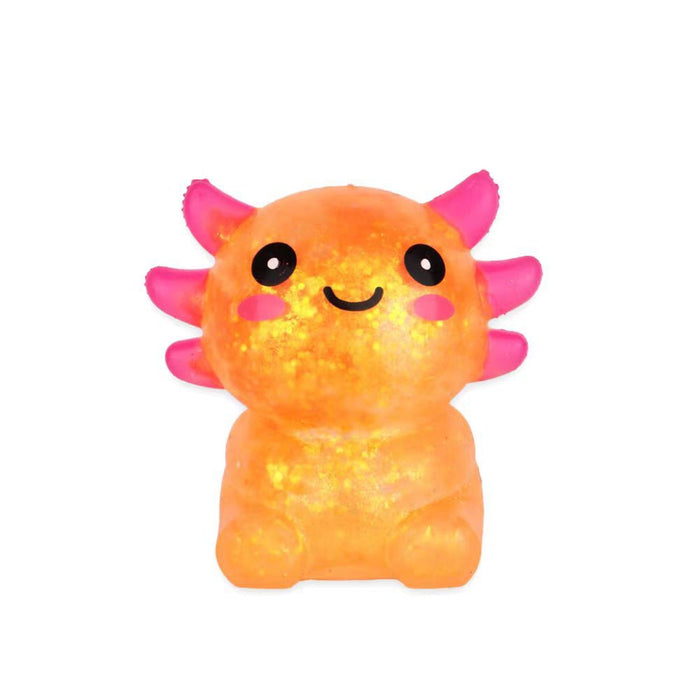 Wholesale Glitter Sequin Salamander Slow Rebound Squishy Toy Stress Relief Student Gift