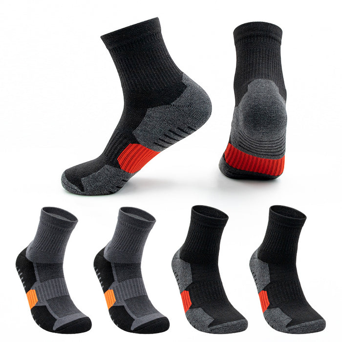 Wholesale Basketball Socks Mid Tube Practical Training Professional Sports Socks Thickened Towel Shock Absorbent Wear Resistant Quick Drying