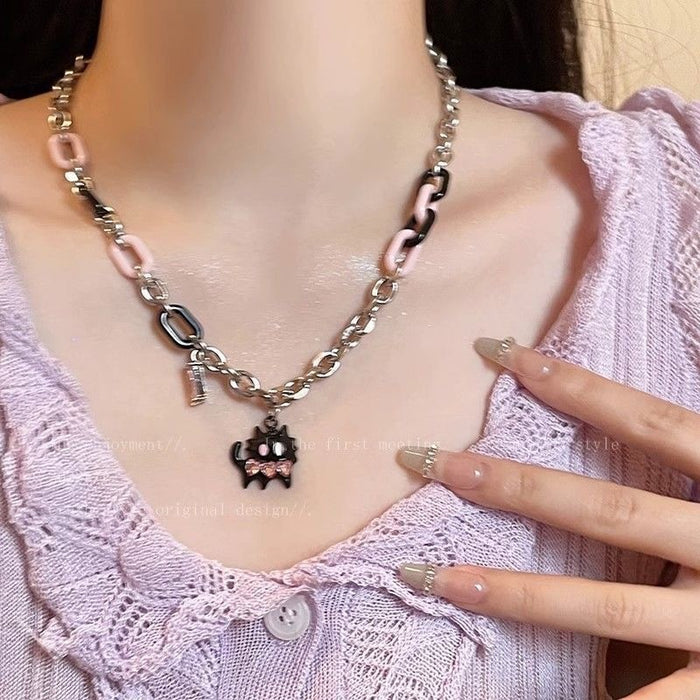 Wholesale color necklace  female accessories clavicle chain