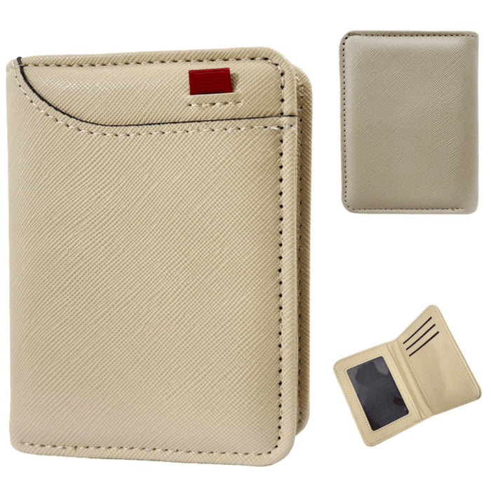 Wholesale PU Leather Men' s Multi-Card Wallet Vertical Card Holder Fashion Accessory MOQ：3