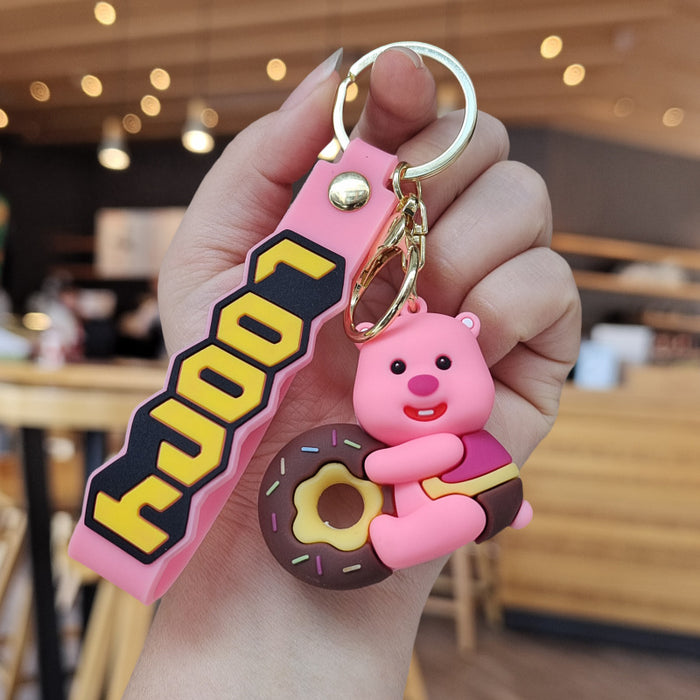 Wholesale  Cute  keychain pendant  doll ornaments  small gift cartoon car key chain