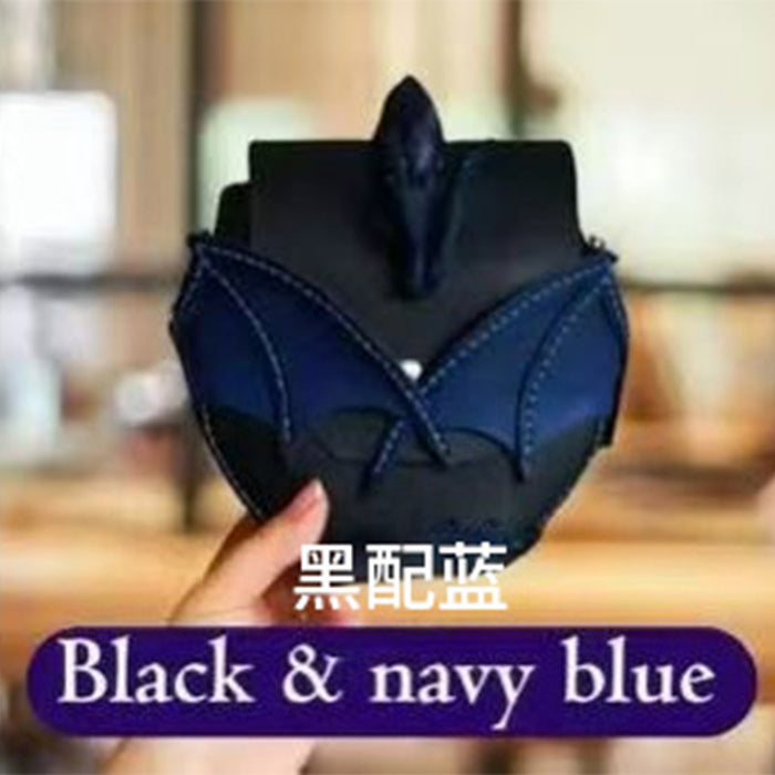 Wholesale Retro Magic Dragon Small Round Crossbody Bag  Bat Contrast Color Trendy Fashion Gift