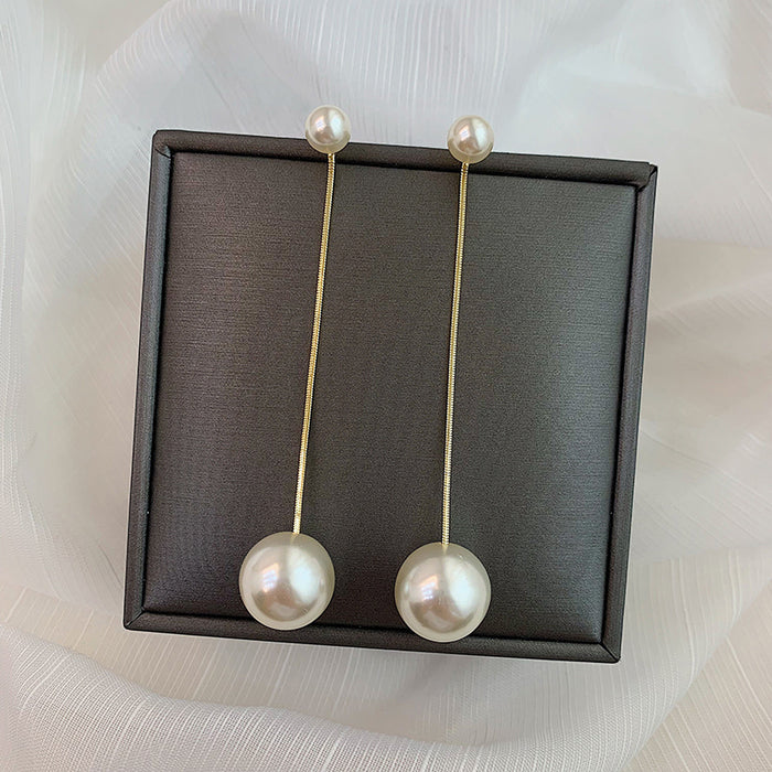 Wholesale Fairy Pearl Earrings Women's Fashion Pendant Long Earrings