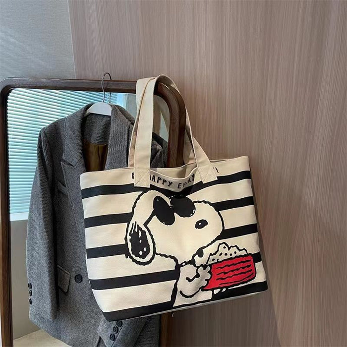 Cartoon Snoopy Large Capacity Canvas Bag JDC-TK-Jings001