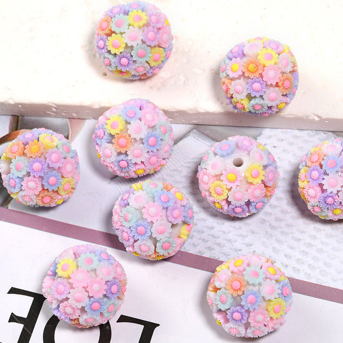 Wholesale 10PCS DIY Acrylic Flower Ball Balls JDC-BDS-BLinG001