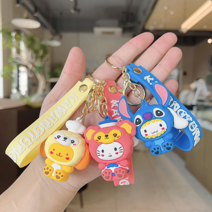 Wholesale Cute Cartoon Doll Silicone Keychain (S) JDC-KC-WC018