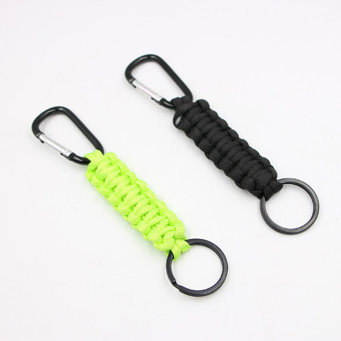 Wholesale hand woven mountaineering nylon parachute cord key chain JDC-KC-Zuge051