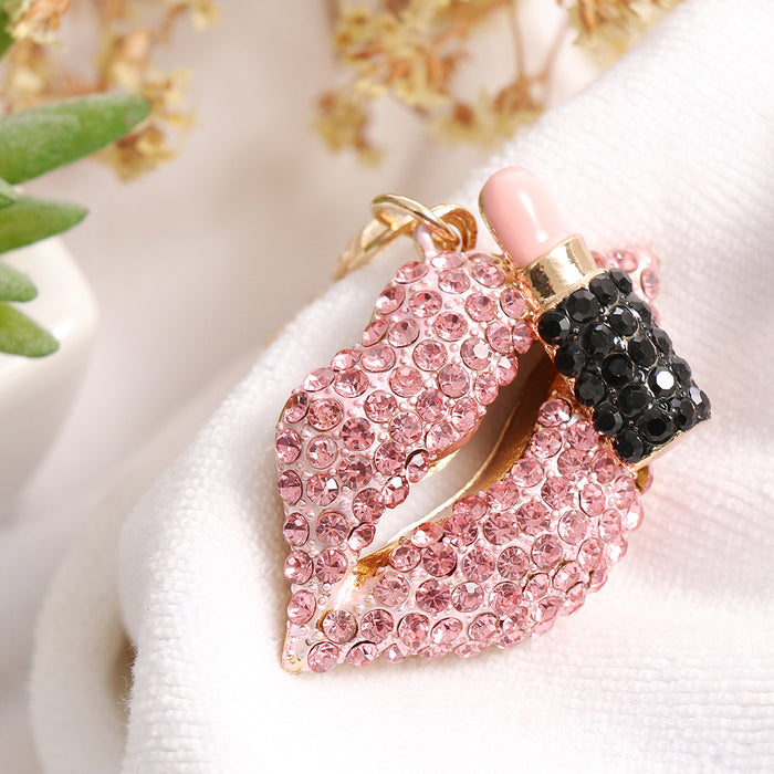 Wholesale Diamond Lip Alloy Keychain JDC-KC-ChaoK042