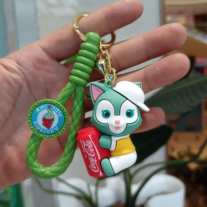 Wholesale Cute Cartoon Student PVC Keychains JDC-KC-YiChang017