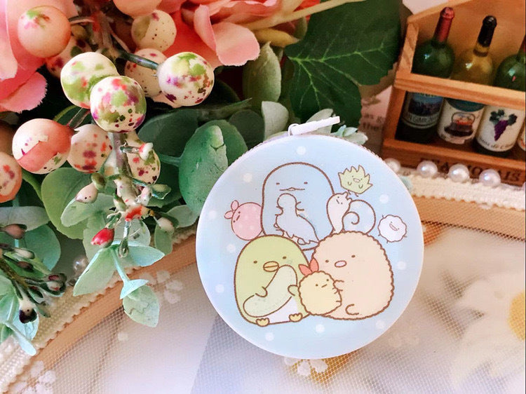 Wholesale Cute Girl Heart Measuring Ruler Tape Measure Portable Round Pull Ruler Automatic Telescopic Soft Ruler Measurements Ruler