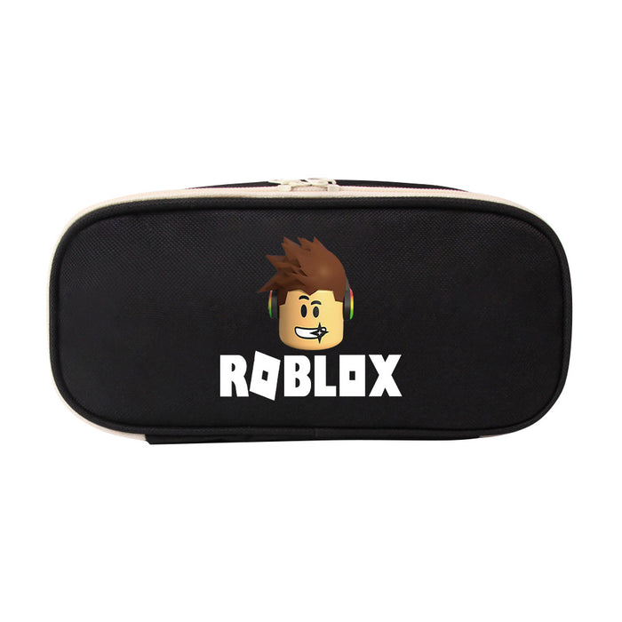 Wholesale ROBLOX Pencil Case Game Canvas Stationery Bag Coin Purse Zipper Pencil Case Student Storage Bag JDC-PB-WDM001