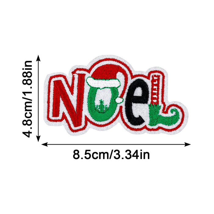 Wholesale Christmas embroidery DIY Patches