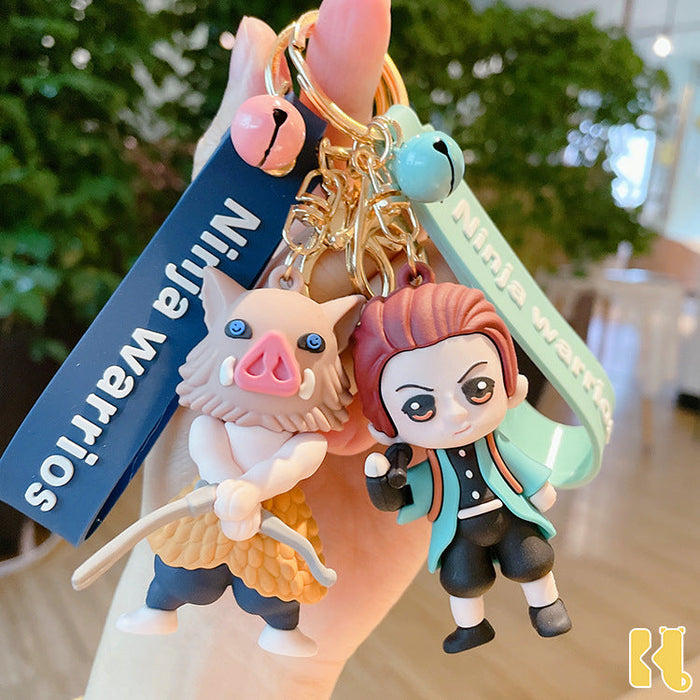 Wholesale Cartoon PVC Pig Keychain JDC-KC-JBao008