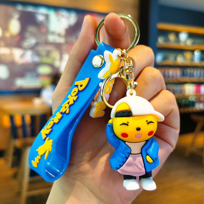 Wholesale Cartoon Doll Silicone Keychain JDC-KC-Tingm236