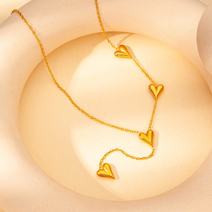 Wholesale Non-Fading Exquisite Clavicle Golden Necklace