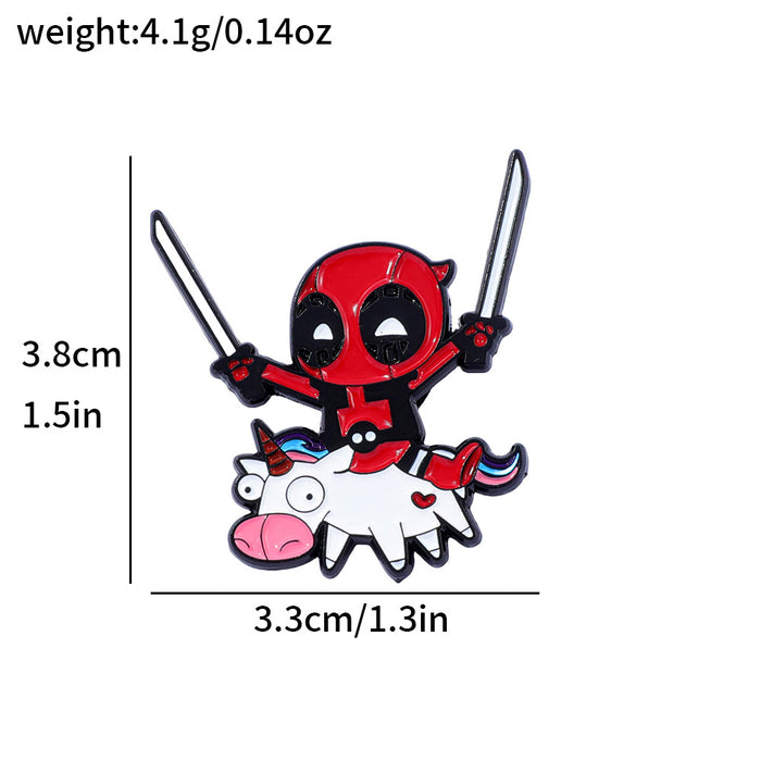 Wholesale Cute  Metal Badge Cartoon Characters Alloy Brooch Accessories Pin Decoration