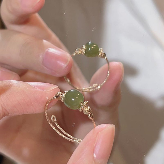 Wholesale The design of the ring is niche, light luxury, retro and open mouth bracelet