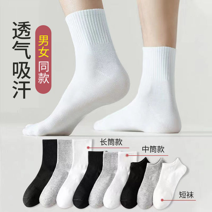 Wholesale Socks for Women Cotton Mid Socks Long Socks Double Needle Stripe Color Blocked Japanese Women JDC-SK-JiaMu003