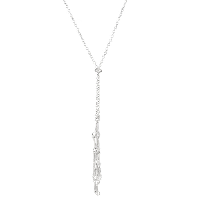 Wholesale Mesh woven metal mesh necklace pendant sweater chain adjustable chain