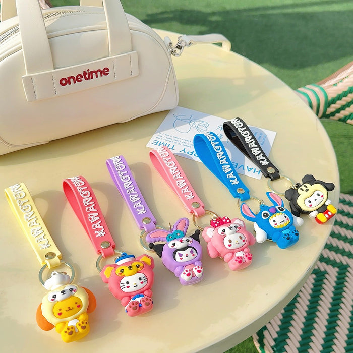 Wholesale Cute Cartoon Doll Silicone Keychain (S) JDC-KC-WC018