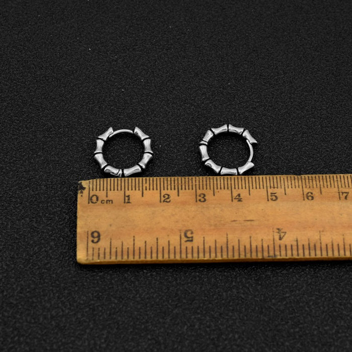 Wholesale Bamboo Titanium Steel Earrings JDC-ES-LvZ003