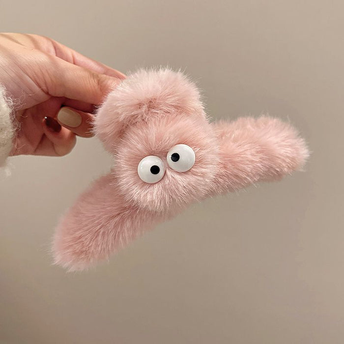 Wholesale Cute plush hair claw clip shark clip