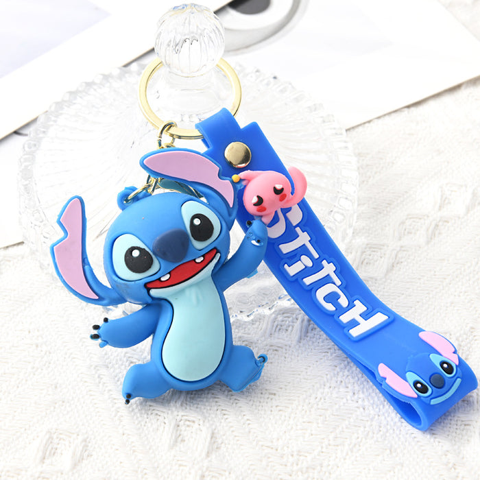 Wholesale  Cartoon  Keychain Soft  Key Pendant Couple Small Gift