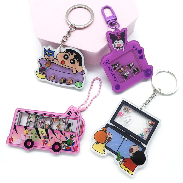 Wholesale Keychain Acrylic Decorative Bag Charm Small Accessories cartoon Keychain