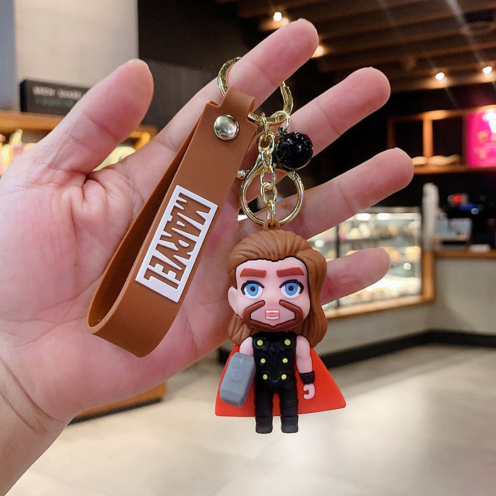 Wholesale Cartoon Silicone Doll Keychain JDC-KC-KuangK039