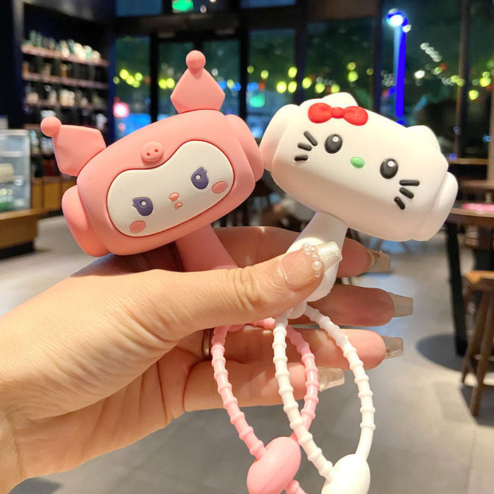 Wholesale Cute Panda Squeaky Hammer Keychain Decorative Accessory MOQ≥2