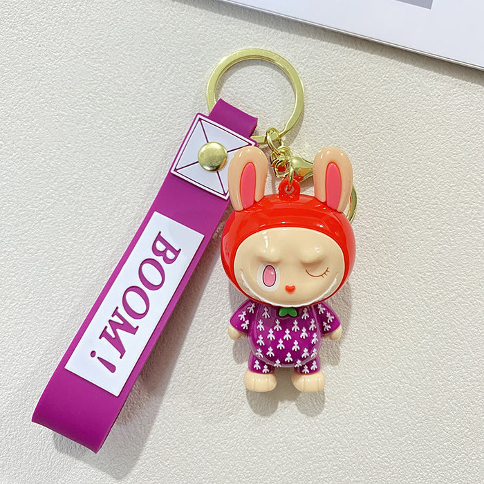 Wholesale Creative Cartoon Cute Soft Rubber Doll Keychain