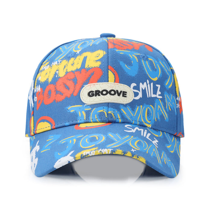 Wholesale wholesale Children's Street-fried Graffiti Baseball Cap Leather Label Cap