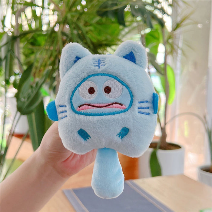 Wholesale Cute plush pendant lucky sanliou  doll keychain