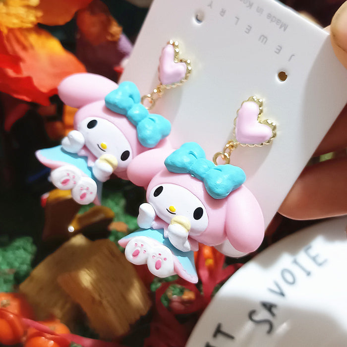 Wholesale Cute Cartoon Resin Earrings JDC-ES-Xiaox002