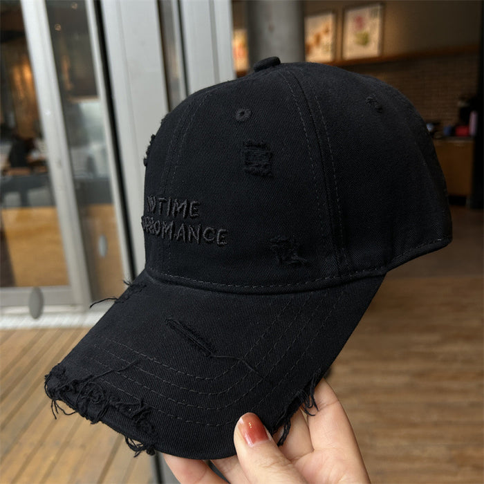 Wholesale Holed Baseball Cap Letter Embroidered hat