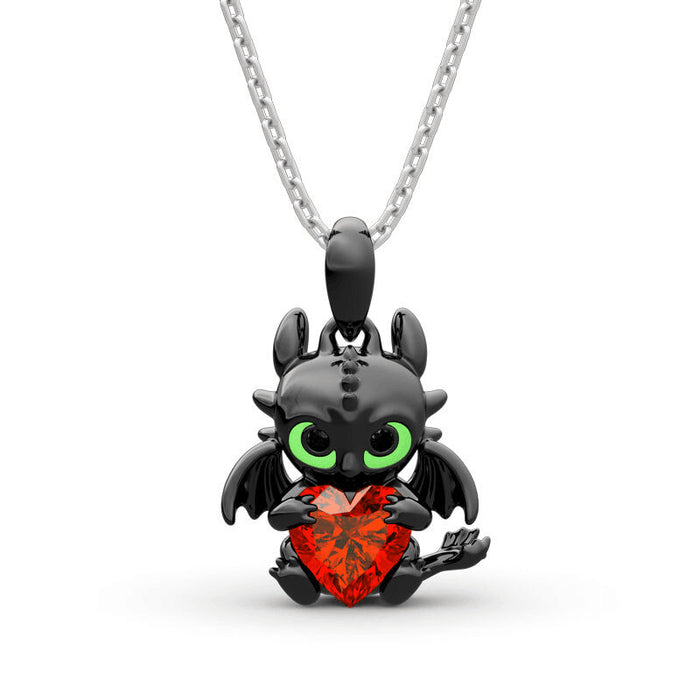 Wholesale Halloween Dark Cartoon Dragon Necklace JDC-NE-jinmiao002