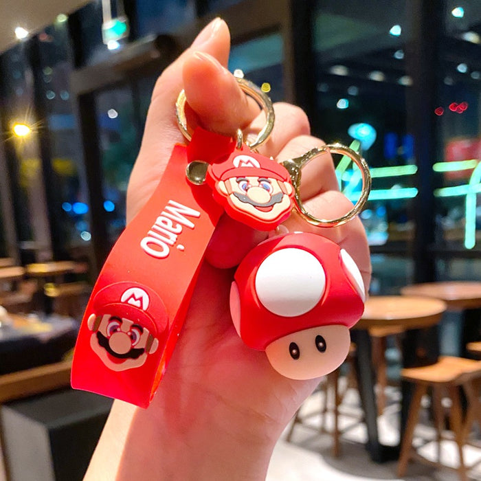 Wholesale Cartoon  Keychain Ring car Bubble  Doll Pendant