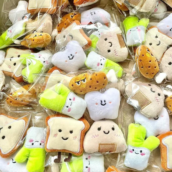 Wholesale Cute Food Pendant 5-piece Set Children's Day Gift Backpack Pendant Keychain