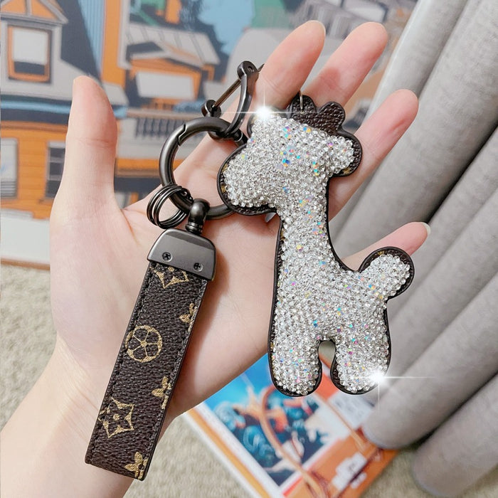 Wholesale Diamond Keychain Cute Cartoon Pendant JDC-KC-NaiLi001