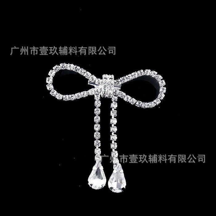 Wholesale DIY clothing accessories and embellishments: rhinestone bow corsage