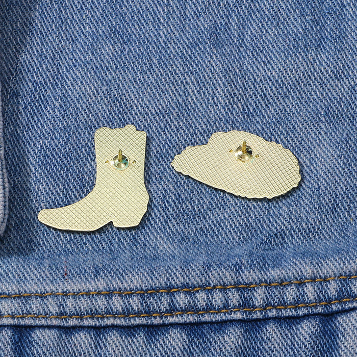 Wholesale cartoon boots brooch clothing accessories