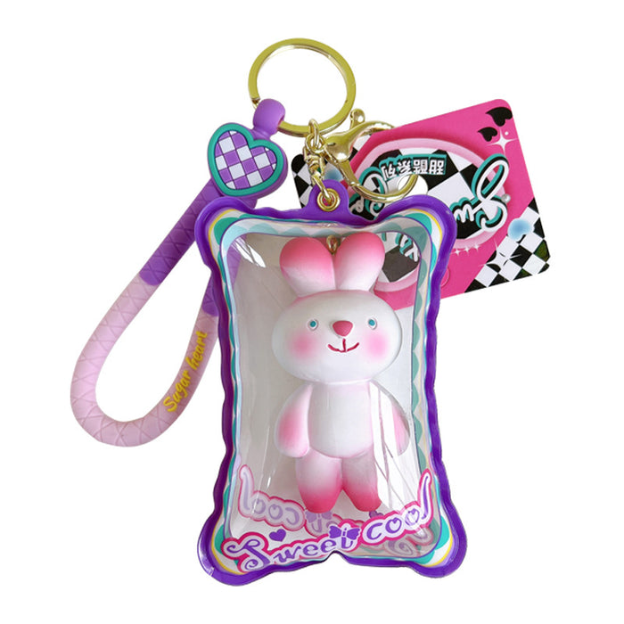 Wholesale Inflatable Bunny Keychain JDC-KC-GSWA009