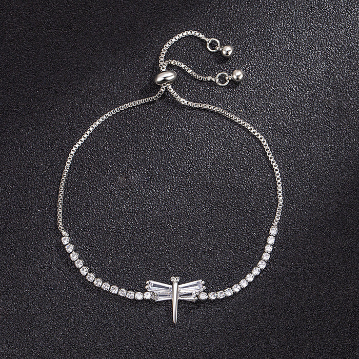 Wholesale clear dragonfly bracelet design all-match hand rope women