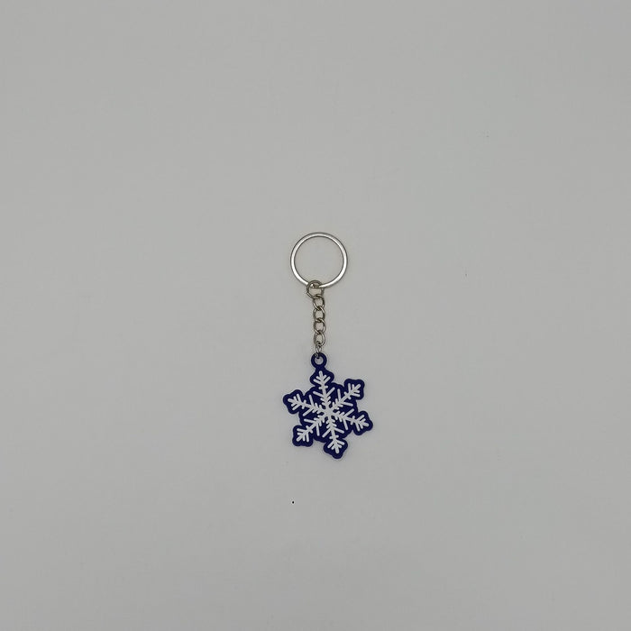 Wholesale Snowflake Keychain Bag Charm PVC Decorative Accessory MOQ≥10