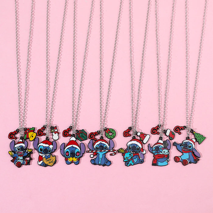 Wholesale Christmas  Necklace Peripheral Cute Cartoon Pendant Necklace Jewelry