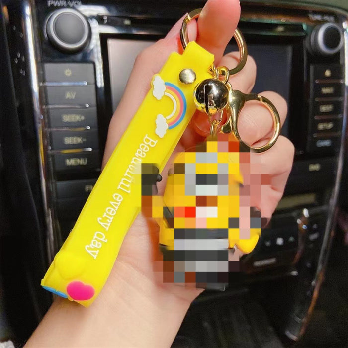 Wholesale Cute Minions Keychain Creative Gift Bag Car Accessories JDC-KC-ZT004