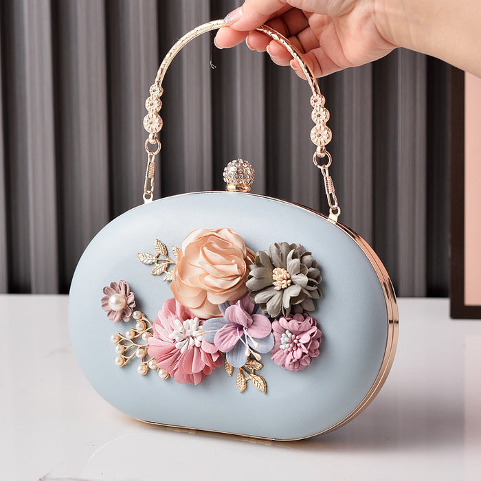 Wholesale Floral Retro Pu Handbag Modern Fashion Accessory for Party and Bridal Gift