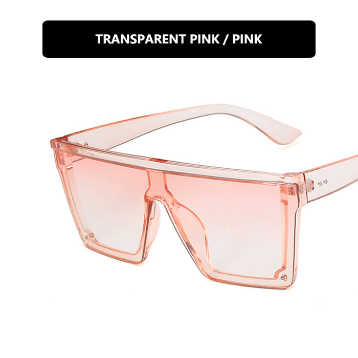 Wholesale Trendy large frame one-piece sunglasses, retro sunglasses