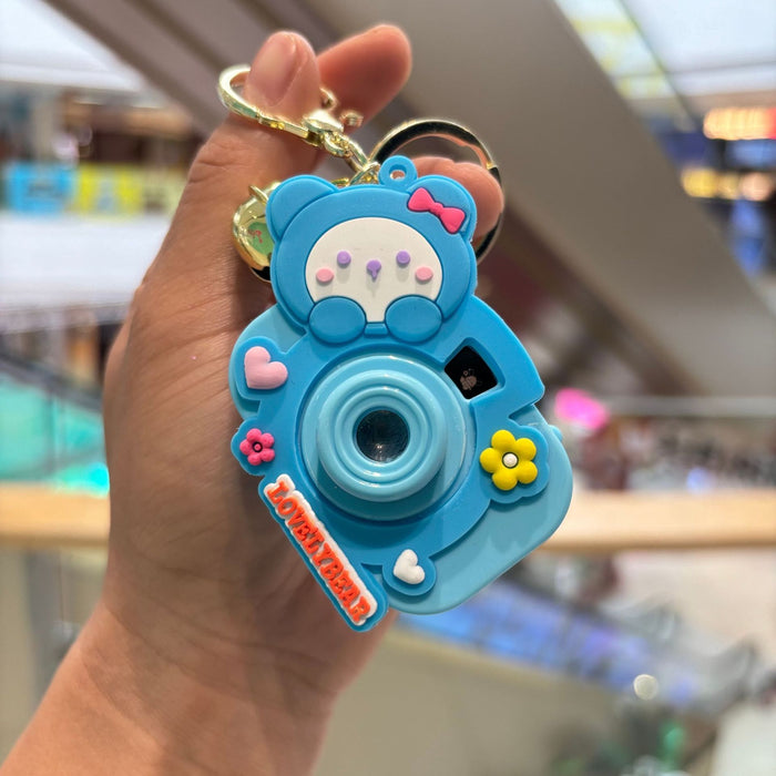 Wholesale Cartoon Plastic Projection Camera Keychain JDC-KC-PengYu008