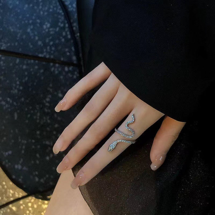 Wholesale Designer ring, niche design, cool style, high-end open index finger ring